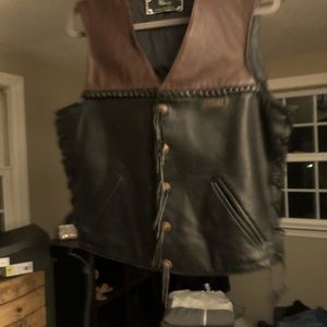 Leather vest